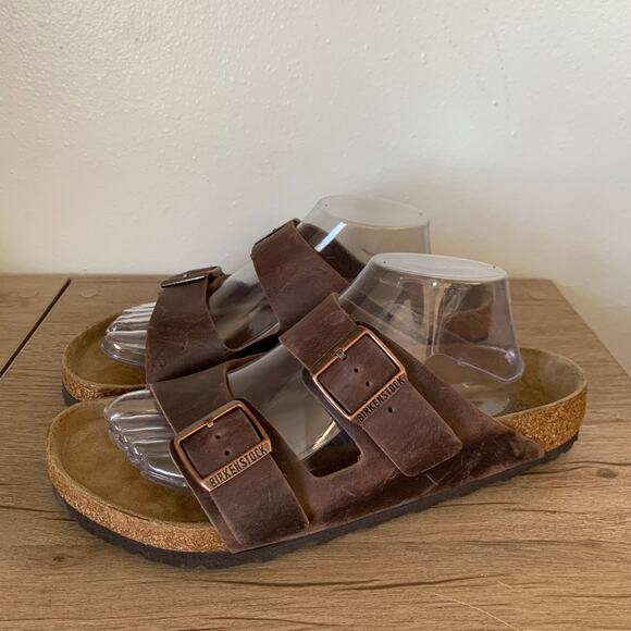 Birkenstock Arizona Oiled Leather Habana Two Strap 42 EU | 11-11.5 W | 9-9.5 M - Picture 2 of 13
